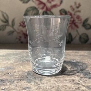 Princess House Heritage Bell Tumbler, Vintage Etched Drinking Replacement Glass